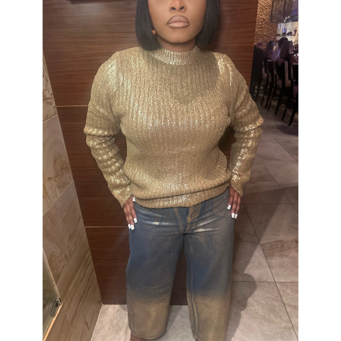 Golden Life Knit Top